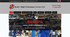 Desktop Screenshot of bradyshighperformanceservice.com